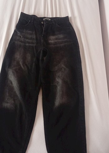 Siyah kadın bagy pantolon - Görsel 2