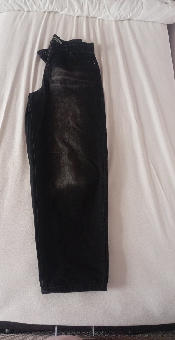 Siyah kadın bagy pantolon - Görsel 3