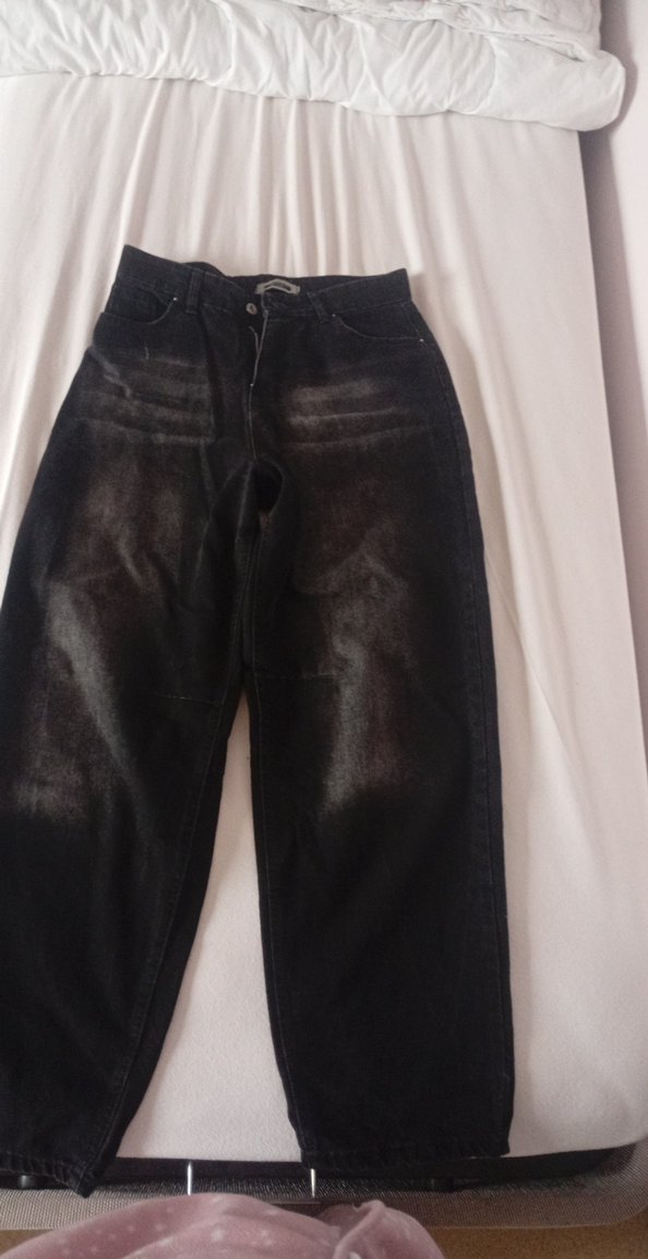 Siyah kadın bagy pantolon - Görsel 2