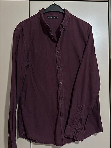 Bershka bordo gömlek erkek