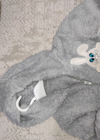 Gri Kürklü Bebek Tulum - Görsel 2