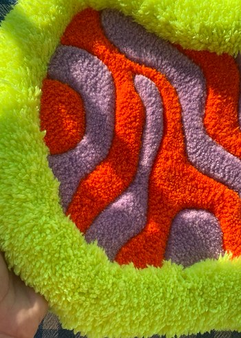 Renkli tufting pet yatağı - Görsel 4