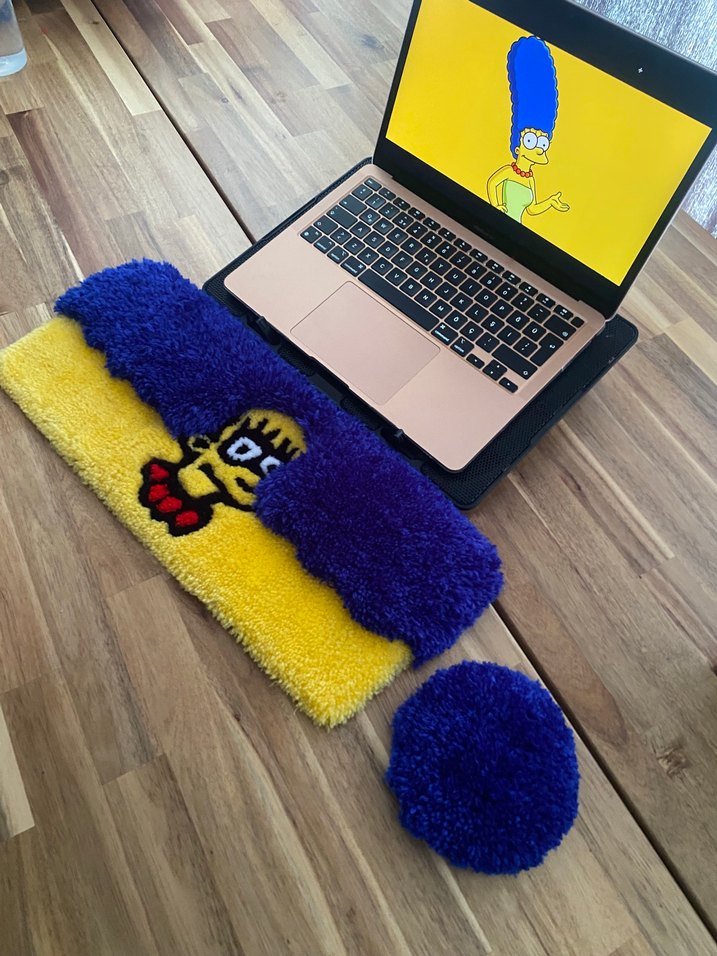 Simpsons keyboard rug - Görsel 3