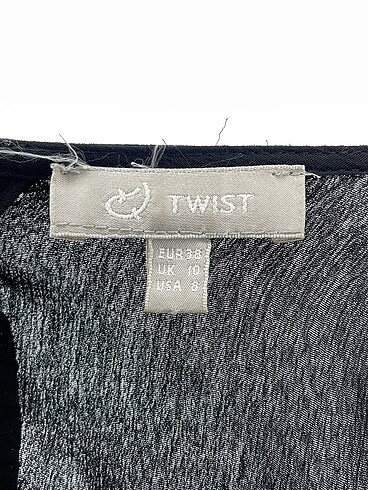 38 Beden siyah Renk Twist Kısa Elbise %70 İndirimli.