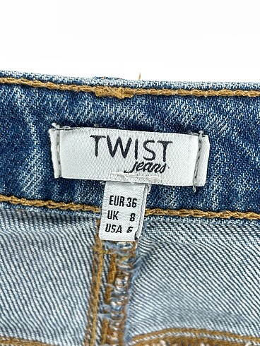 36 Beden mavi Renk Twist Jean / Kot %70 İndirimli.