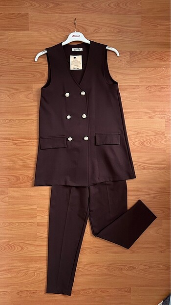 Blazer Yelek Takım
