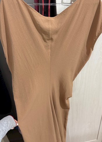 Zara etiketli basic Bej Kadın midi Elbise - Görsel 2