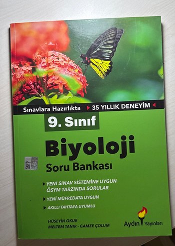 Aydın Yayınları Biyoloji 9. Sınıf Soru Bankası