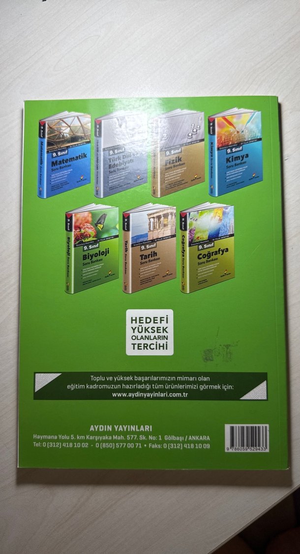 Aydın Yayınları Biyoloji 9. Sınıf Soru Bankası - Görsel 2