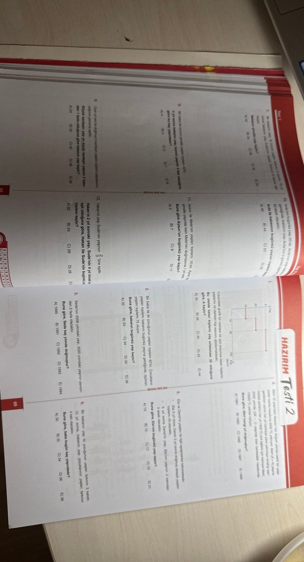 Benim Hocam Taktiklerle Problem Çözümleri Soru Bankası - Görsel 4