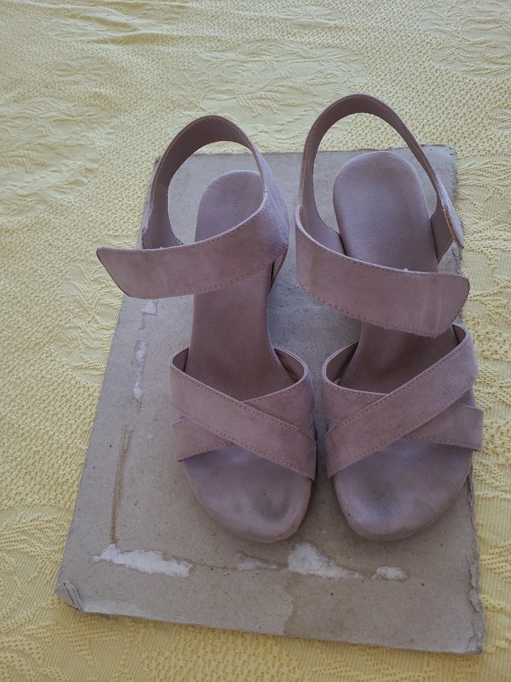 Bej Stiletto Topuklu Kadın Platform Ayakkabı - Görsel 3