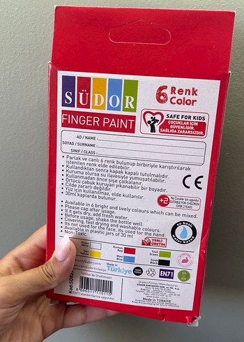 Südor Parmak Boyası 6 Renk