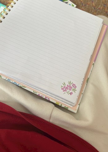 Pastel Pembe Çiçekli Fotoğraf Albümü - Görsel 5