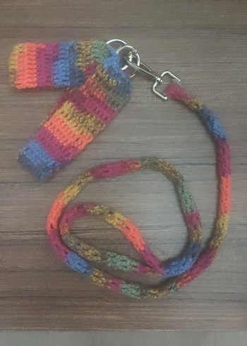 Renkli Örgü Köpek Tasması