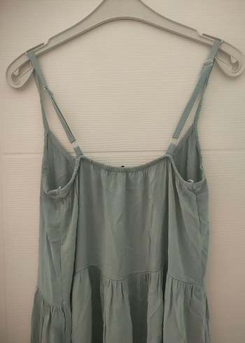 yeşil  Salaş Uzun Elbise - Görsel 3