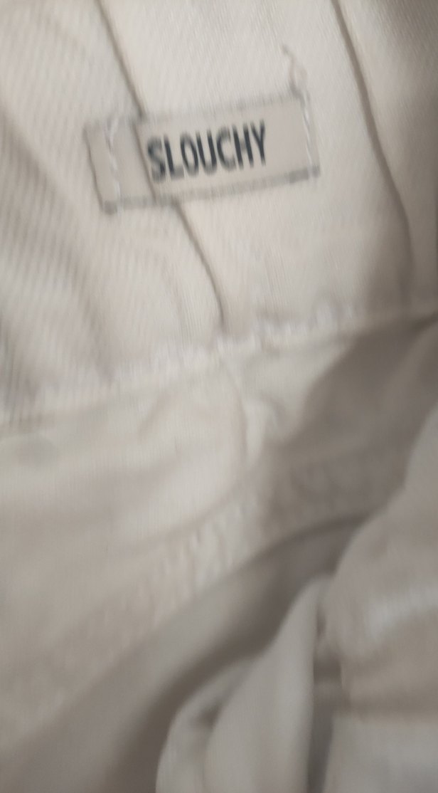 Beyaz Kemerli Loose Fit Midi Kadın Kot Pantolon - Görsel 3