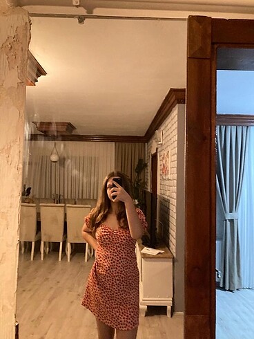 m Beden pembe Renk Lc Waikiki cilekli elbise