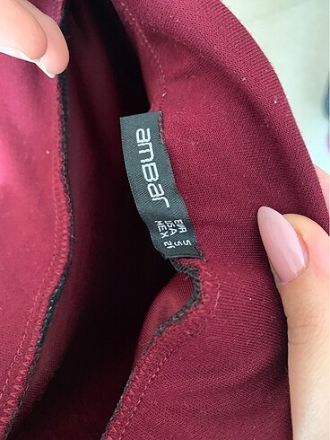 s Beden bordo Renk ambar kadın yırtmaçlı etek