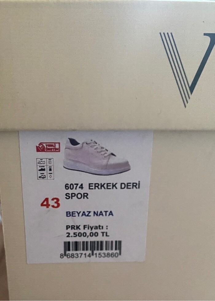 Beyaz deri ayakkabı - Görsel 3