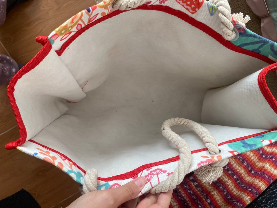 Renkli Baskılı Bohem Plaj Çantası - Görsel 2