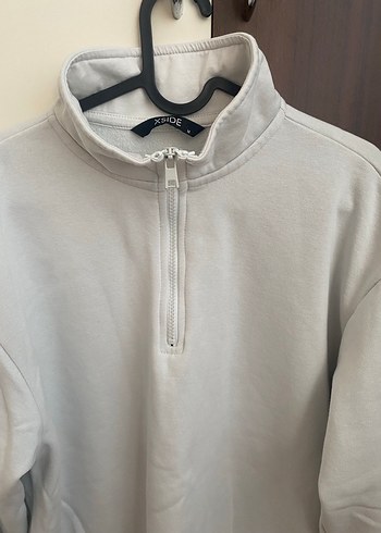 Fermuarlı Yüksek Yakalı Erkek Sweatshirt - Görsel 2