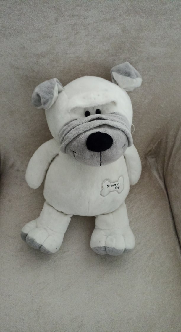 Beyaz ve Gri Peluş Oyuncak Ayı - Görsel 4