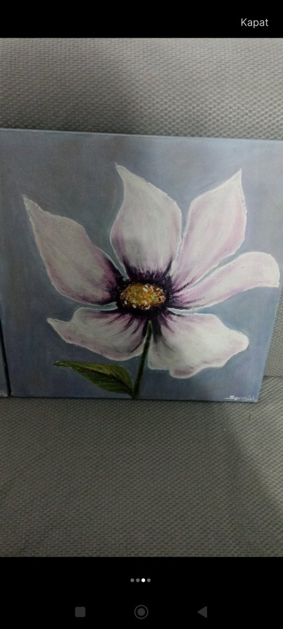 Pastel Mor Çiçekler Tablo Seti - Görsel 4