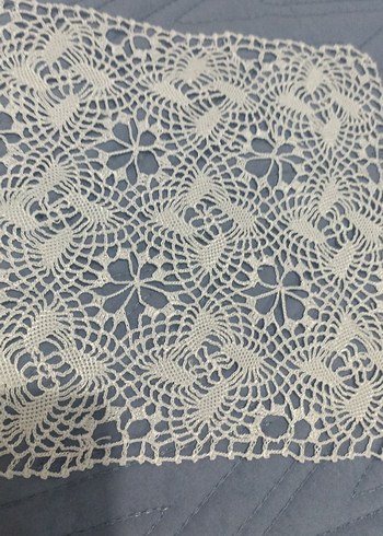 12 adet naylon filoş ince ip ile yapılmış peçete takım - Görsel 2