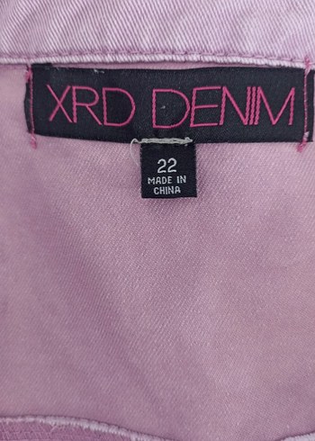 Mor Pastel Düğmeli Kadın Denim Ceket - Görsel 2