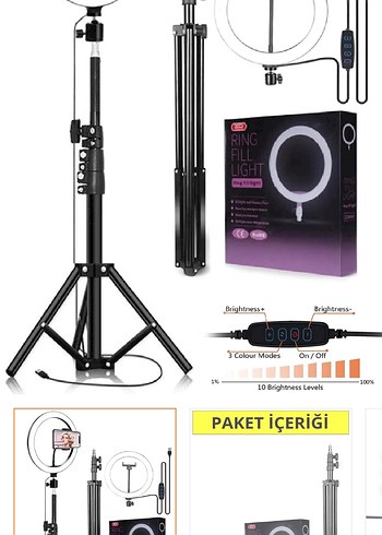 Makyaj youtubet Selfie Çubuğu ve Tripod