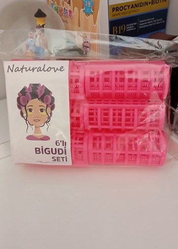 Naturalove 6'lı Pembe Bigudi Seti - Görsel 2