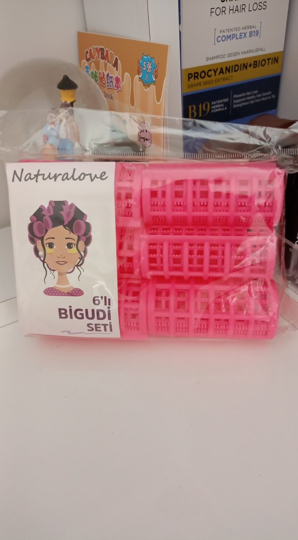 Naturalove 6'lı Pembe Bigudi Seti - Görsel 2