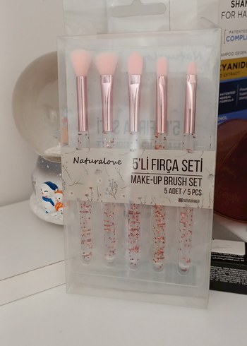 Naturalove 5'li Pembe Makyaj Fırça Seti - Görsel 2