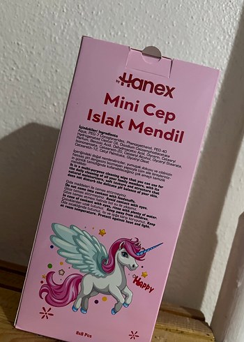 Hanex Mini Cep Islak Mendil 56'lı Pembe - Görsel 2