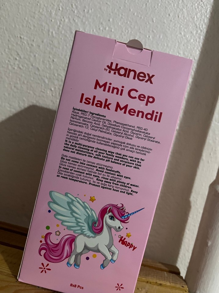 Hanex Mini Cep Islak Mendil 56'lı Pembe - Görsel 2