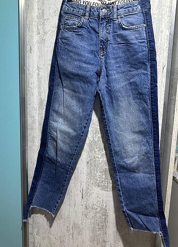 34 Beden lacivert Renk Mango kot pantolon 