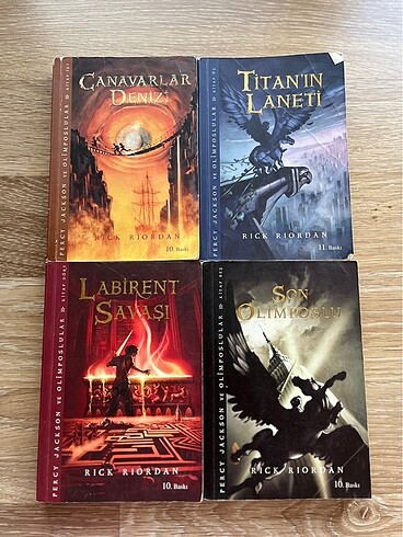 Percy jackson ve olimposlular 4?lü set - rick riordan - doğan eg