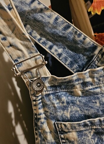 Diğer Kot jeans mini şort salopet L beden