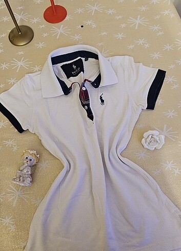 Beyaz lacoste t-shirt M beden