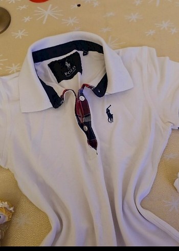 m Beden beyaz Renk Beyaz düğmeli polo tişört