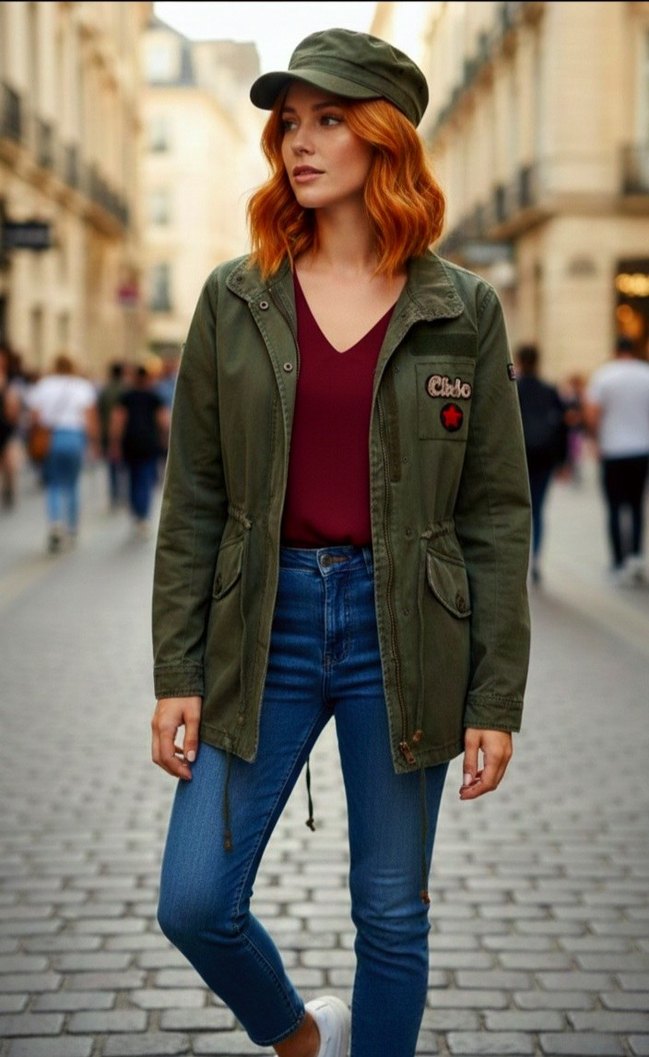 Bershka Haki Yeşil Ceket - Görsel 3