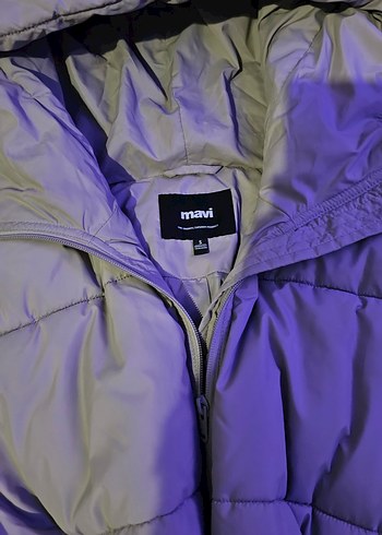 Mavi Kadın Kışlık Şişme Mont - Görsel 3