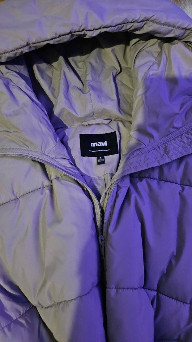 Mavi Kadın Kışlık Şişme Mont - Görsel 3