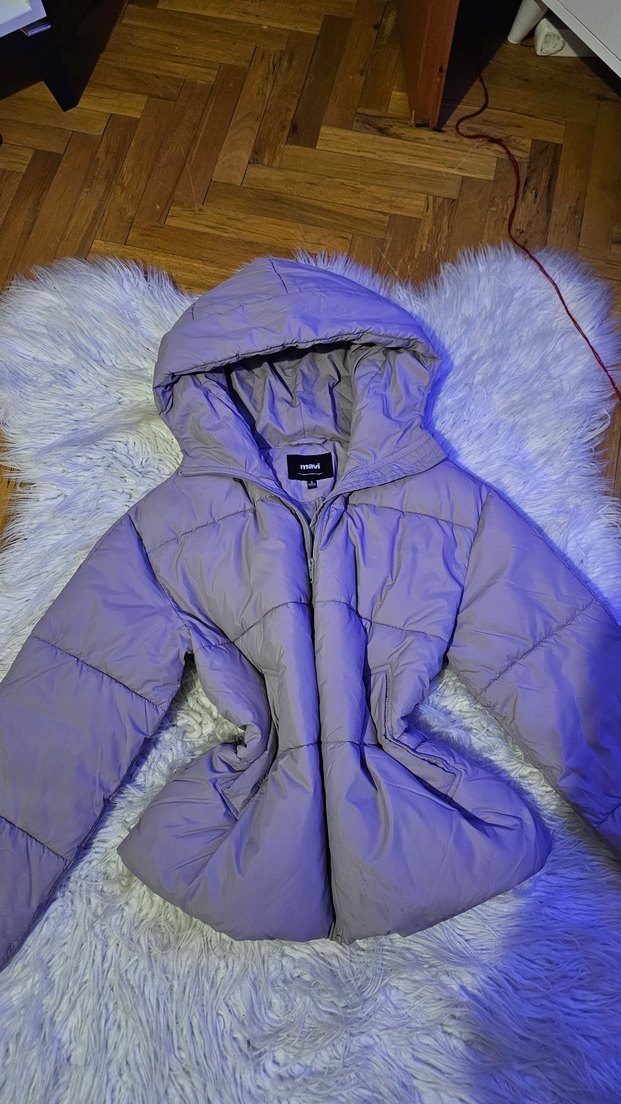 Mavi Kadın Kışlık Şişme Mont - Görsel 5