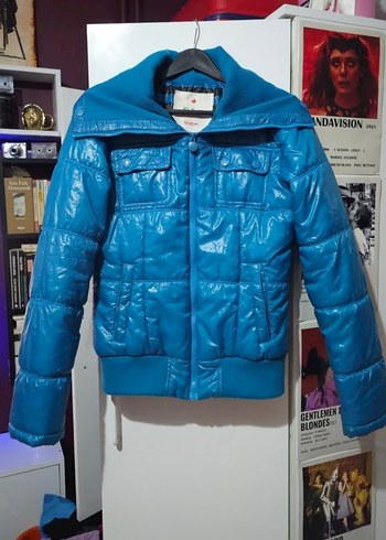 Colin's Mavi Şişme Mont - Görsel 7