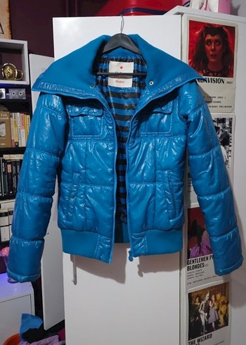 Colin's Mavi Şişme Mont - Görsel 6