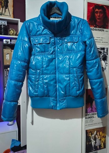 Colin's Mavi Şişme Mont - Görsel 10