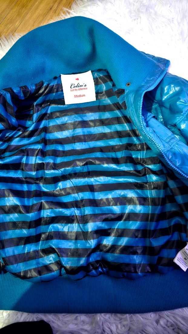 Colin's Mavi Şişme Mont - Görsel 4