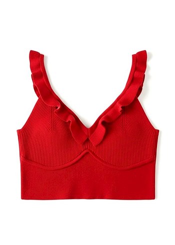 Kırmızı Mini Kadın Bralet - Görsel 4