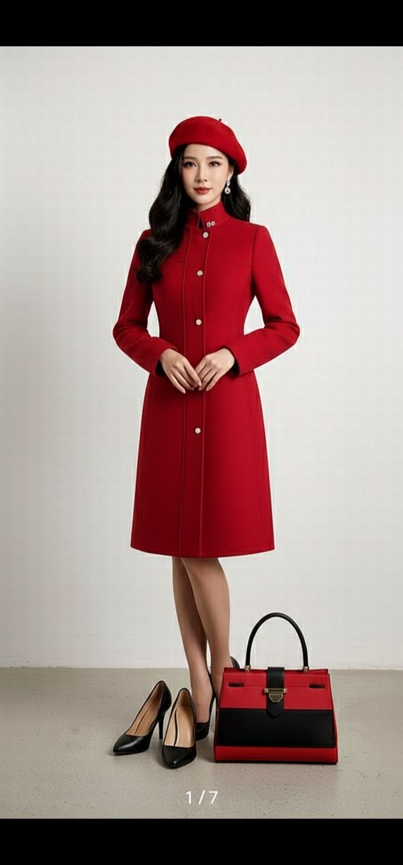 Kadın Kaşe Kaban - Görsel 4